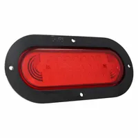 GROTE Stop/Turn/Tail Light: LED, Stop Light, Red, Oval, 2 1/2 in Overall Ht, 7 7/8 in Overall Wd (MPN 53622)