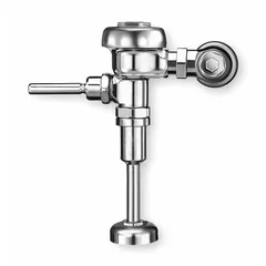 Exposed top-spud urinal flush valve with 0.5 gpf flush rate and 11 1/2 in rough-in. Suitable for commercial restroom urinals requiring manual operation and water conservation.