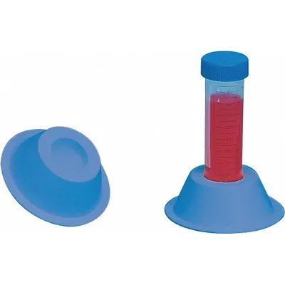 SP SCIENCEWARE Tube Rack, Polystyrene, Blue, 1 in Height, Benchtop, F18795-0001 - Lab Storage Racks
