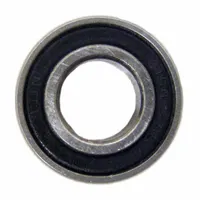 This ALCO front wheel bearing has a 1 in overall width and is designed for use in wheelchair wheel systems. It serves as a replacement part for maintaining and repairing ALCO-branded wheel assemblies, supporting smooth mobility in medical and personal mobility equipment