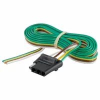 CURT Automotive Electrical Plug: 4-Way, Rubber, 16 ga Wire Gauge, Trailer and Tow Vehicle, Wire (MPN 58040)