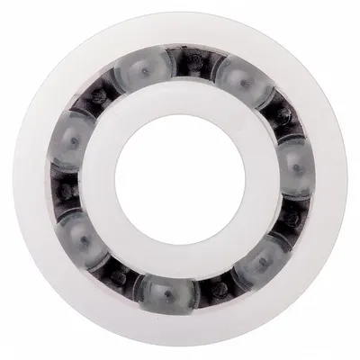 IGUS Polymer Ball Bearing: 6000, Open, 10 mm Bore, 26 mm OD, 8 mm Wd, Polymer Ring - Maintenance-Free Plastic Radial Ball Bearings