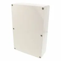 HAMMOND Enclosure: ABS, 9 in x 6 in x 2 in, NEMA 12/13/4/4X/6/6P, Screw On, Solid Cover (MPN 1554VALGY)