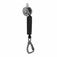 The MSA V-TEC Self Retracting Lifeline (SRL) is a Class 1 fall protection device designed for overhead-only anchorage. It features a 10 ft HMPE lifeline with a 400 lb capacity and an aluminum swivel snap hook anchor end connection. This SRL is RFID-equipped and non-dielectric, suitable for industrial fall arrest applications where overhead anchorage is required