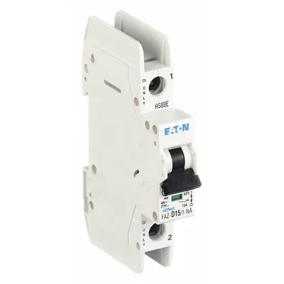 EATON FAZ-D15/1-NA-SP D-Curve 1-Pole UL489 Miniature Circuit Breaker - D-Curve, 1-Pole UL489 DIN Rail-Mount Miniature Circuit Breakers