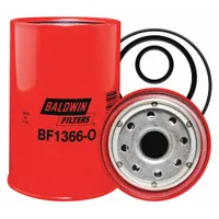 BALDWIN FILTERS Fuel Filter: Spin-On, 3 11/16 in Outside Dia, 1"-14 Thread Size, Cellulose, BF1366-O