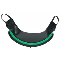 MSA Chin Protector: Rubber, Black, 1 1/8 in Overall Ht, 5 1/16 in Overall Wd (MPN 10116539)