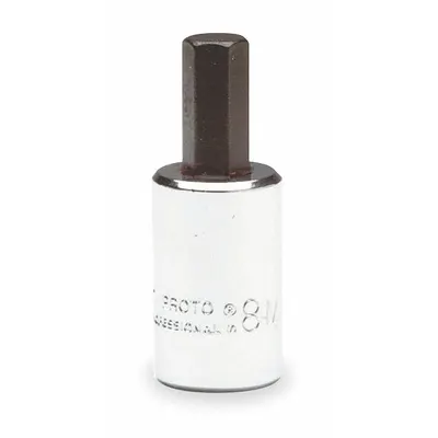 PROTO Socket Bit: 3/8 in Drive Size, Hex Tip, 5/32 in Tip Size, 1 13/16 in Overall Lg - Hex Bit Sockets