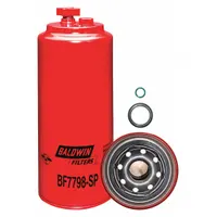 BALDWIN FILTERS Fuel Filter: Spin-On, 3 11/16 in Outside Dia, 1"-14 Thread Size, Cellulose (MPN BF7798-SP)