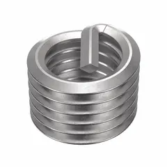 Free-running tanged helical insert for thread repair or reinforcement in metal substrates. Features a 1/2"-14 thread size, right-hand orientation, and ANPT thread form. Constructed from 18-8 metal with plain finish. Supplied in a 5-pack.