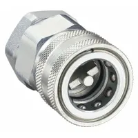 SNAP-TITE Hydraulic Quick Connect Hose Coupling: 3/8 in, Steel, 18.93 lpm Max. Flow Rate (MPN VHC6-6FV)