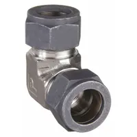 PARKER Compression Fitting Elbow: 5/8 in OD x 5/8 in OD Fitting Size, Compression x Compression (MPN 10-10 EBZ-SS)
