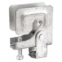 Beam Clamp: Electro-Galvanized Steel, 200 lb Load Capacity, For 1/4 in Threaded Rod (MPN PHSW4)