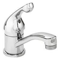 DELTA FAUCET COMPANY Low Arc Bathroom Faucet: Classic, Brass, Chrome Finish, 1.2 gpm Flow Rate, Arc (MPN 570LF-WF)