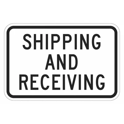 LYLE T1-5949-DG_24x18 Diamond Grade Reflective Shipping and Receiving Sign - Shipping And Receiving Signs