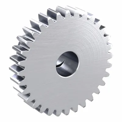KHK GEARS F-Loc Spur Gear: Module m 1, 32 Teeth, 8 mm Bore Dia, Stainless Steel - Metric Spur Gears with Locking Hub