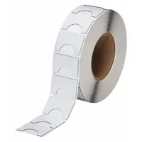 Pre-Cut Label Stock Roll: 1 19/64 in x 1 57/64 in, Polyester, White (Gloss), 500 Labels per Roll (MPN THTEP-180-593-.5)