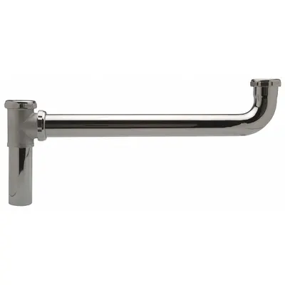 ZURN End Outlet: Cast Brass, Chrome-Plated, Silver, 1 1/2 in Nominal Pipe Size - Drain Tees