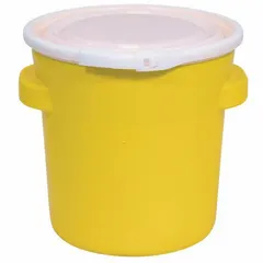 This 20-gallon nestable plastic overpack drum is made of HDPE with an open head and a plastic lever lock closing ring. It carries UN ratings of 1H2/X40/S for both solids and liquids and is unlined with no interior coating. Designed for spill containment and cleanup of hazardous materials in industrial and environmental response applications.