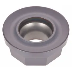 Round indexable milling insert for general-purpose milling of steel and cast iron. The round geometry promotes smooth cutting and reduced vibration, suitable for roughing and semi-finishing operations. Grade AH725 provides balanced wear resistance and toughness.