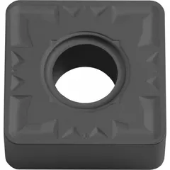 Square (S) indexable turning insert with CVD carbide grade for wear resistance. Designed for medium to rough turning operations on steel and cast iron in general-purpose machining. Suitable for indexable tooling systems in industrial manufacturing.