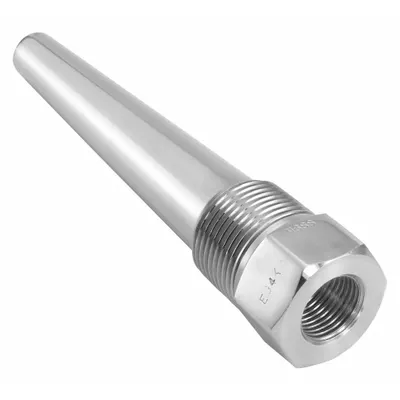ASHCROFT Threaded Thermowell: Stainless Steel, For 15 in Stem Lg - Tapered-Shank Threaded Thermowells