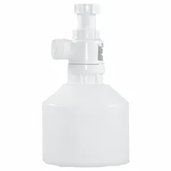 This ORION dilution tank is constructed of plastic for corrosion resistance. It has a 1-gallon capacity and measures 7 3/4 inches in overall diameter, 7 1/2 inches in overall width, and 11 3/4 inches in overall depth. Used for mixing and diluting concentrated cleaning chemicals with water in commercial and industrial facilities.