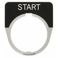 Legend Plate: 30 mm Panel Mounting Size, Half-Round, 1 5/8 in Overall Wd, For Series 10250T (MPN 10250TM33)