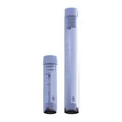 Cryogenic Vial, HDPE, 2 mL, Sterile, White, Round, Self-Standing, External Threads, with Closure, CRY32