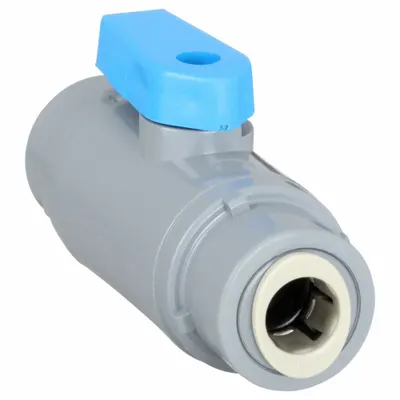 OEM PVC Ball Valve, 3/8 in, Push x Push, Full Port - PVC Ball Valves
