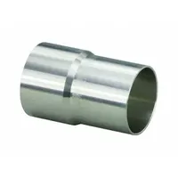 VIEGA PROPRESS Crimp Adapter Fitting: 4 in CTS x 4 in CTS Size, Straight, FTG x FTG, Stainless Steel (MPN 80083)