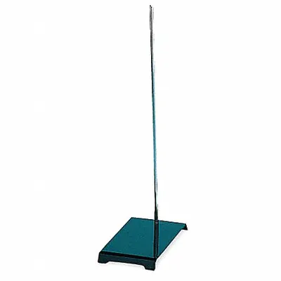 OEM Lab Support Stand with Rod, Nickel Plated Zinc, 3/8 in Rod Dia, 20 in Overall Lg - Lab Support Stands with Rod Included
