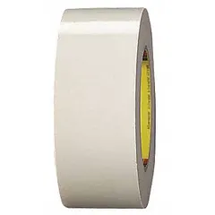 White silicone-coated cloth tape, 2 in wide, 36 yd long, 9.3 mil thick. Designed for painting applications where a slick surface and clean removal are required. Suitable for masking and protecting surfaces in industrial painting and finishing processes.