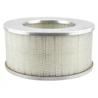 Round-oval engine air filter with axial seal. Overall height 3 1/2 in. Designed for Toyota vehicles. Filters incoming air to protect the engine from dust and debris in automotive applications