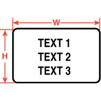 Pre-Cut Label Stock Roll: Tamper Indicating, 1 in x 1 1/2 in, Silver (Matte), 250 Labels per Roll (MPN PTL-31-7546)