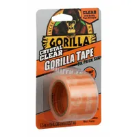 This transparent, single-sided UV-resistant film tape is made from ethylene copolymer film with a rubber adhesive. It is 5 yards long and 7 mil thick, suitable for general maintenance and repair tasks such as patching, sealing, and bundling indoors and outdoors