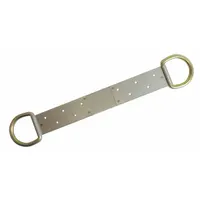 CONDOR Roof Anchor: 310 lb Capacity, For Wood, Inclined Roofs, Pivot D-Ring, 0 Clamps, 18 in Lg