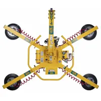 WOOD'S POWR-GRIP Vacuum Lifter: 700 lb Max Load Capacity, Glass, Flat/Smooth, Battery, 4 Pads (MPN MRT411LDC)