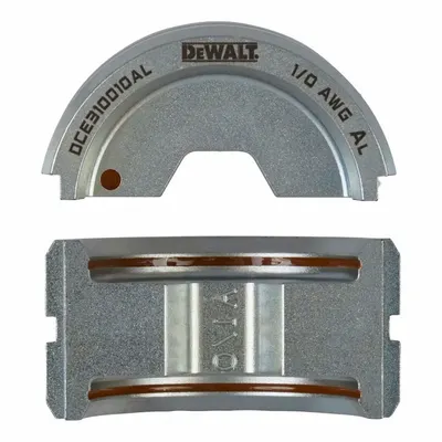 DEWALT DCE310010AL U-Die Set for 1/0 AWG Aluminum Wire - DEWALT Crimper Jaws & Dies