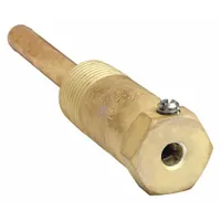 JOHNSON CONTROLS Immersion Well: Direct Mount with Setscrew, Brass, Brass, 0.26 in Inside Dia (MPN TE-6300W-101)