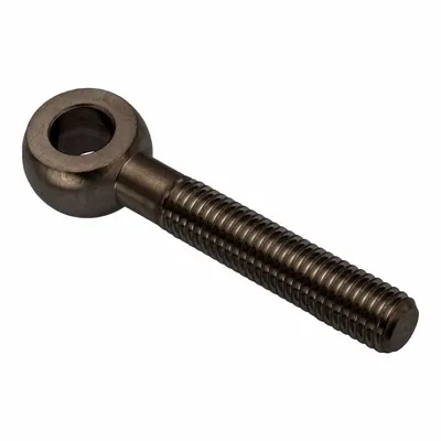 AMPG Fixed Rod End: Steel, Black Oxide, 75 mm Hole Center-to-End Lg, Right Hand - Steel Male Threaded Fixed Rod Ends