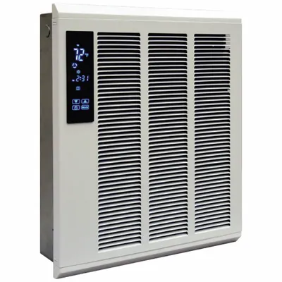 Dayton Recessed Electric Wall-Mount Heater: 4000 W, 240V AC, Single Phase, 240V AC - Large Programmable Recessed Electric Wall Heaters