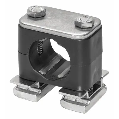 STAUFF Beta Clamp: Smooth Bore, 316 Stainless Steel Clamp, Polypropylene Cushion - Smooth-Core Beta Clamps