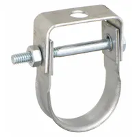 Clevis Hanger: Electro-Galvanized Steel, For 1 1/4 in Pipe, For 3/8 in Threaded Rod (MPN 4010125EG)