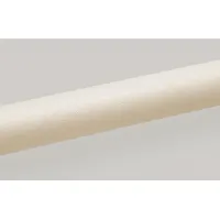 PVC handrail with eggshell finish and round grip shape. Grip diameter is 1-1/2 inches; mounted height is 3-9/16 inches. Suitable for corridors, stairways, and work areas where hand support is needed