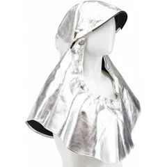 Universal-size hood designed for use with a supplied air respirator (SAR) system. Provides a protective cover for the headgear assembly, helping shield the user from radiant heat in industrial environments such as foundries, steel mills, and glass manufacturing.