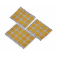 TAPECASE Film Tape: Disc, 1 in Dia, 2.5 mil Thick, Polyimide Film, Silicone, Brown, 50 PK