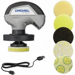 This cordless rotary tool operates at a fixed speed of 2,200 RPM, powered by a 4V DC battery. It is suited for light-duty grinding, polishing, cutting, and engraving on wood, plastic, and soft metals. The kit includes one battery and one charger, offering portability for hobby and maintenance tasks.