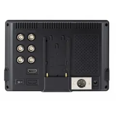 The TRIPLETT HDCM-4K is a 7-inch diagonal TFT LCD monitor with 1920 x 1080 resolution. It features HDMI input and BNC output, and includes an external charger. This monitor is used for video surveillance in security systems, displaying camera feeds in commercial or industrial environments.
