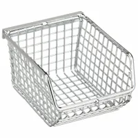 QUANTUM STORAGE SYSTEMS Hang and Stack Bin: 4 1/4 in x 5 1/4 in x 3 in, Silver, 240 lb Load Capacity (MPN QMB510C)